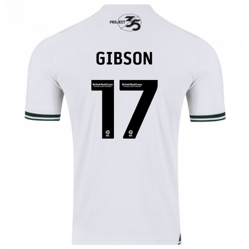 Niño Camiseta Lewis Gibson #17 Blanco 2ª Equipación 2023/24 La Camisa Chile