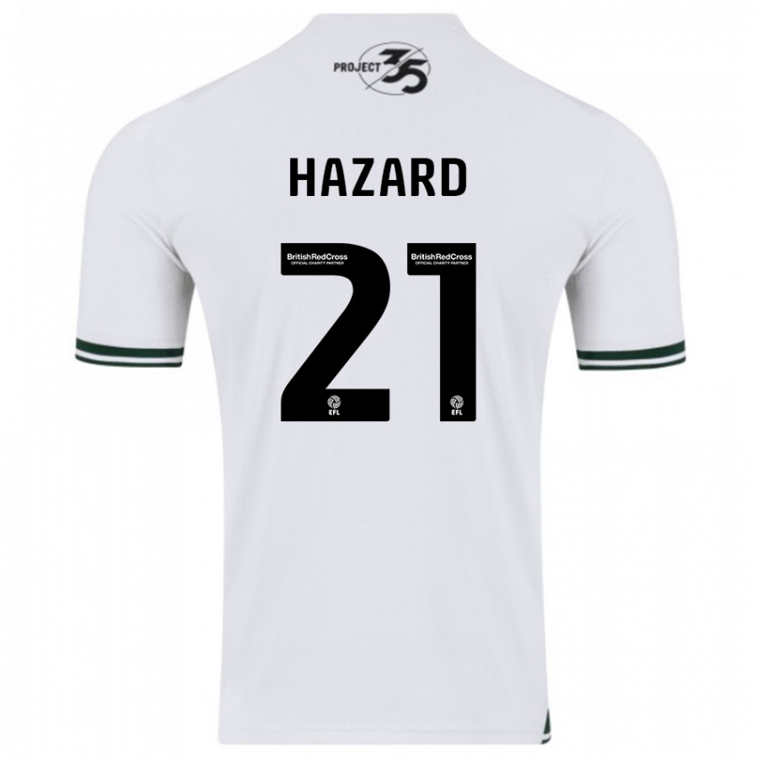 Niño Camiseta Conor Hazard #21 Blanco 2ª Equipación 2023/24 La Camisa Chile