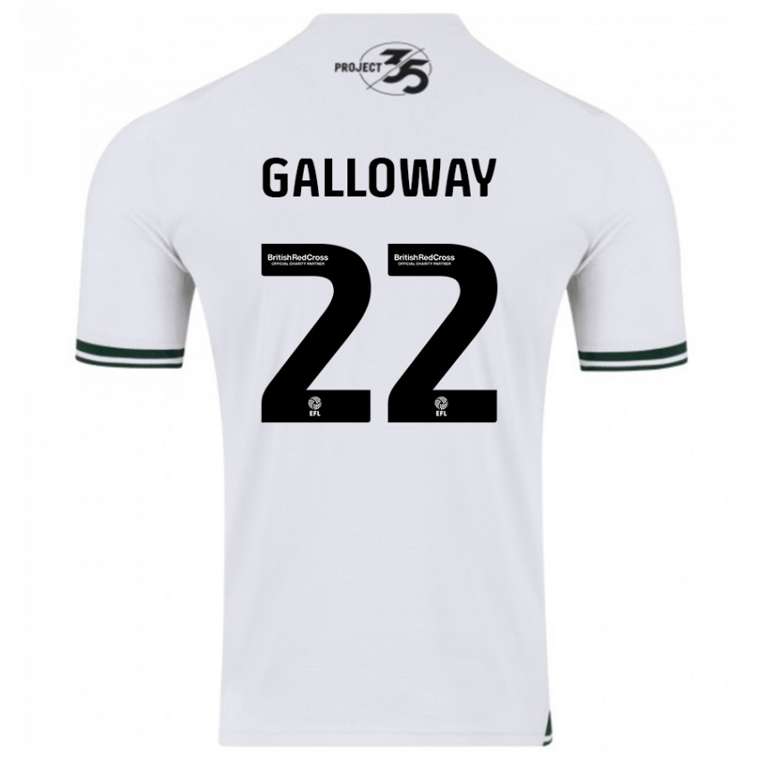 Niño Camiseta Brendan Galloway #22 Blanco 2ª Equipación 2023/24 La Camisa Chile