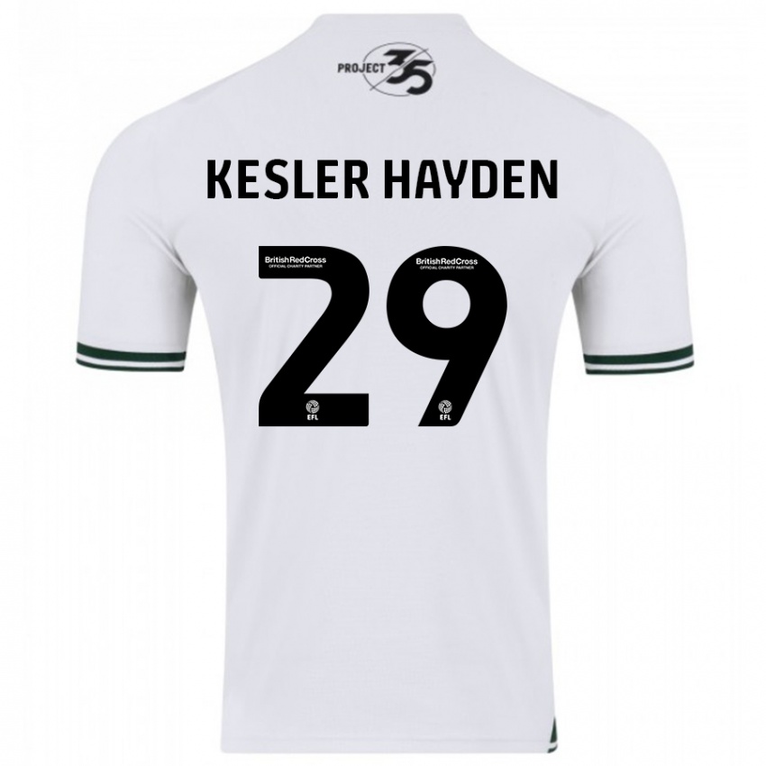 Niño Camiseta Kaine Kesler-Hayden #29 Blanco 2ª Equipación 2023/24 La Camisa Chile