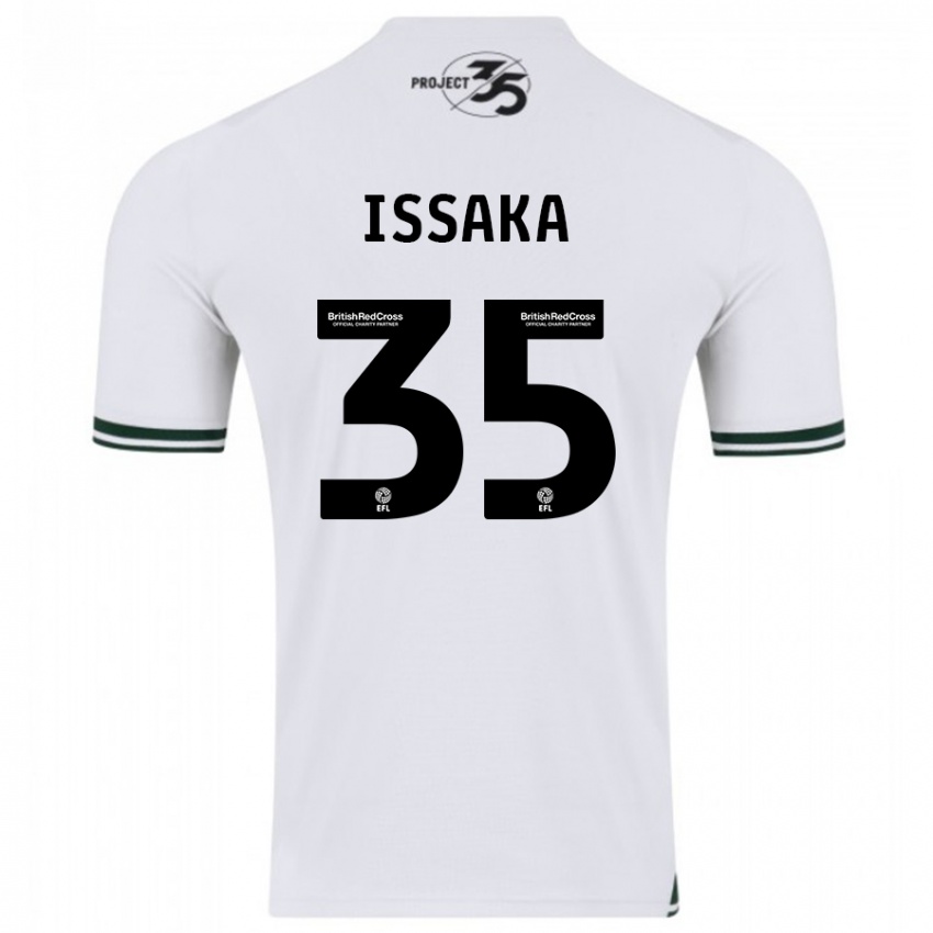 Niño Camiseta Freddie Issaka #35 Blanco 2ª Equipación 2023/24 La Camisa Chile