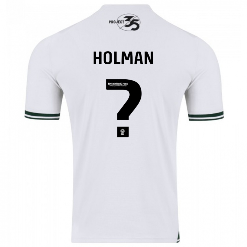 Niño Camiseta Daniel Holman #0 Blanco 2ª Equipación 2023/24 La Camisa Chile