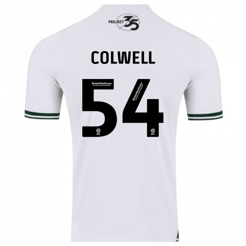 Niño Camiseta Lewis Colwell #54 Blanco 2ª Equipación 2023/24 La Camisa Chile