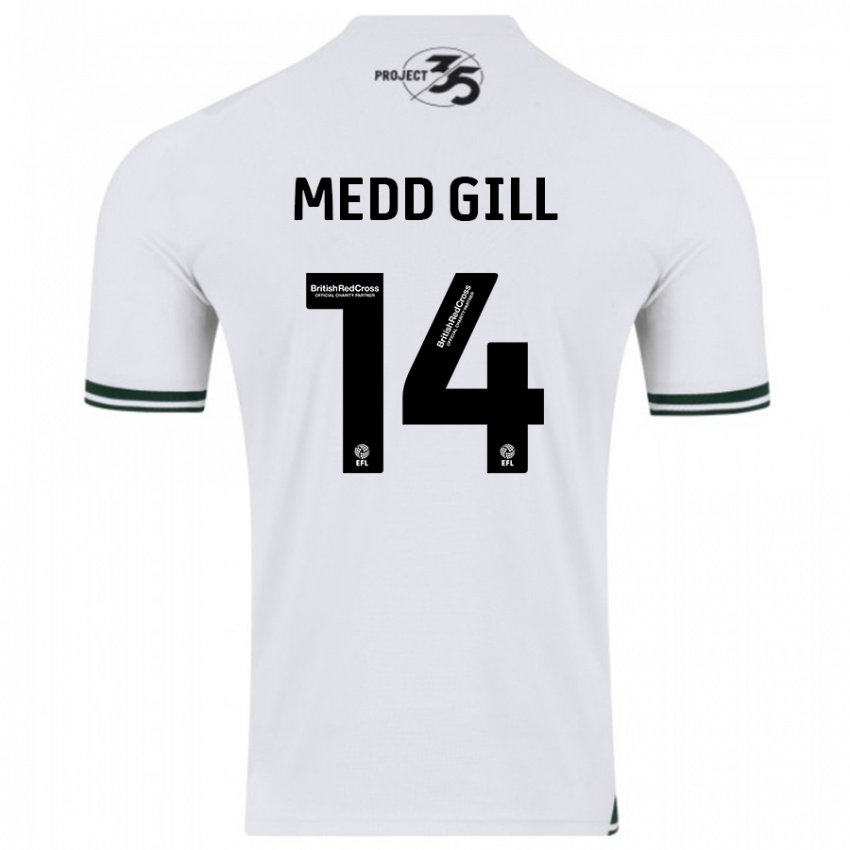 Niño Camiseta Tamsin Medd-Gill #14 Blanco 2ª Equipación 2023/24 La Camisa Chile