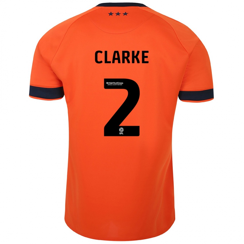 Niño Camiseta Harry Clarke #2 Naranja 2ª Equipación 2023/24 La Camisa Chile