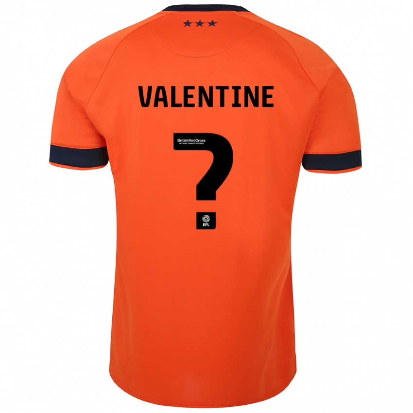 Niño Camiseta Nico Valentine #0 Naranja 2ª Equipación 2023/24 La Camisa Chile
