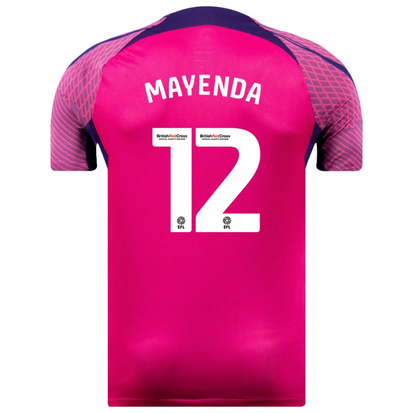 Niño Camiseta Eliezer Mayenda #12 Morado 2ª Equipación 2023/24 La Camisa Chile