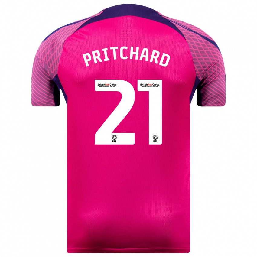 Niño Camiseta Alex Pritchard #21 Morado 2ª Equipación 2023/24 La Camisa Chile