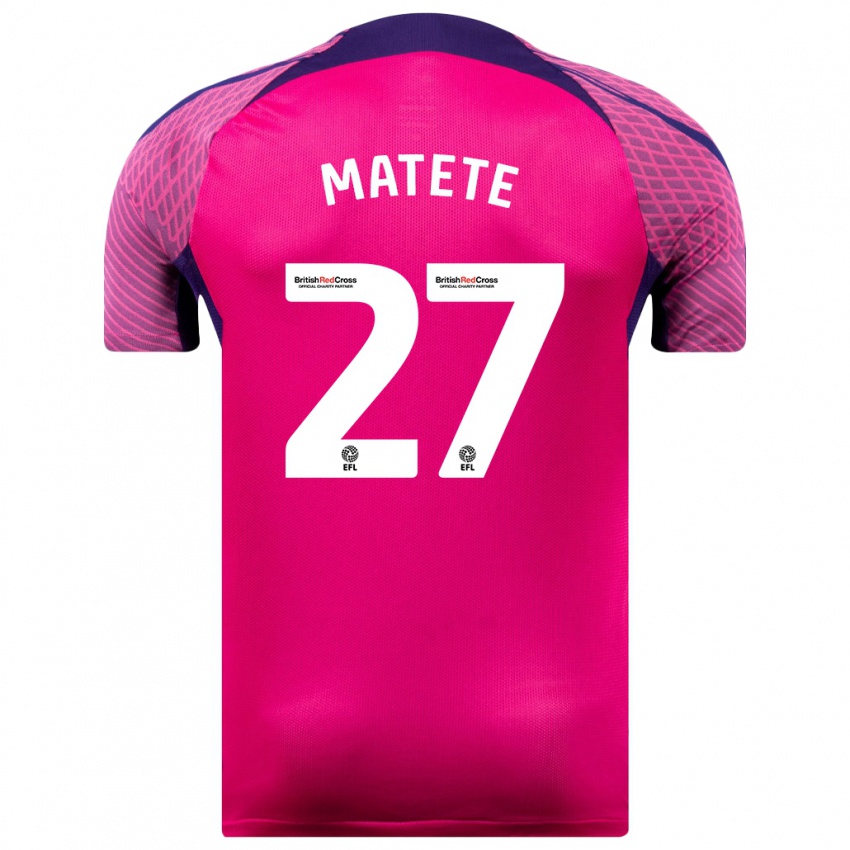 Niño Camiseta Jay Matete #27 Morado 2ª Equipación 2023/24 La Camisa Chile