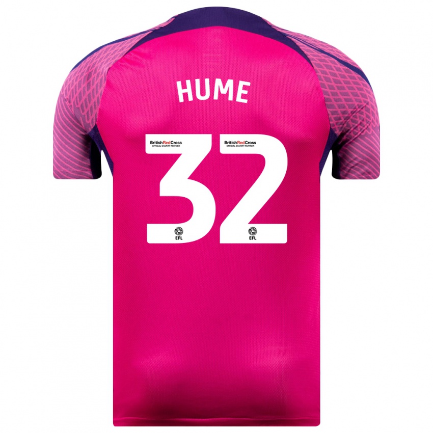 Niño Camiseta Trai Hume #32 Morado 2ª Equipación 2023/24 La Camisa Chile