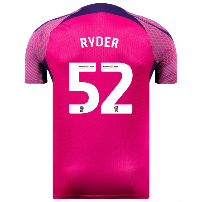 Niño Camiseta Joe Ryder #52 Morado 2ª Equipación 2023/24 La Camisa Chile