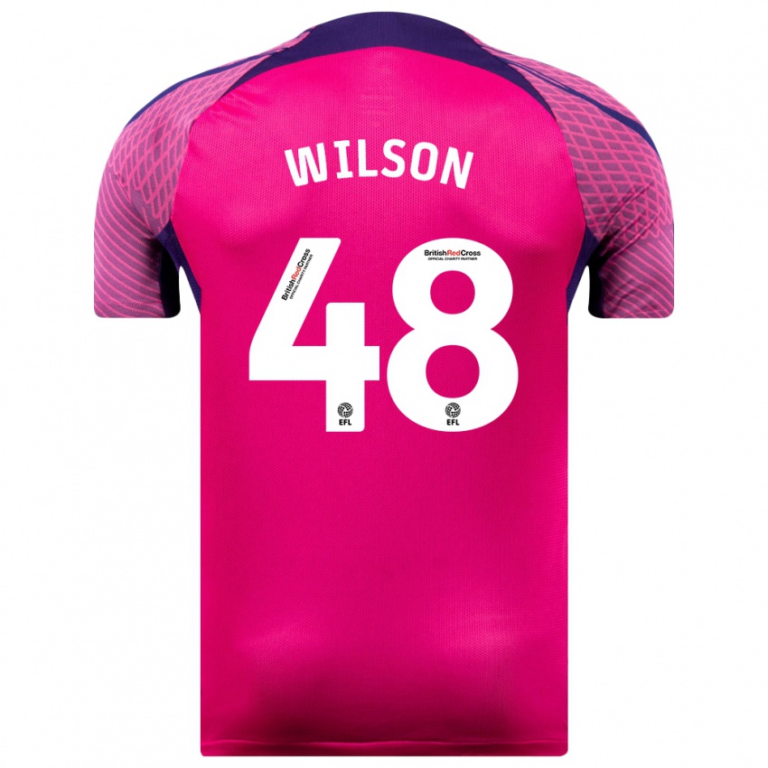 Niño Camiseta Callum Wilson #48 Morado 2ª Equipación 2023/24 La Camisa Chile