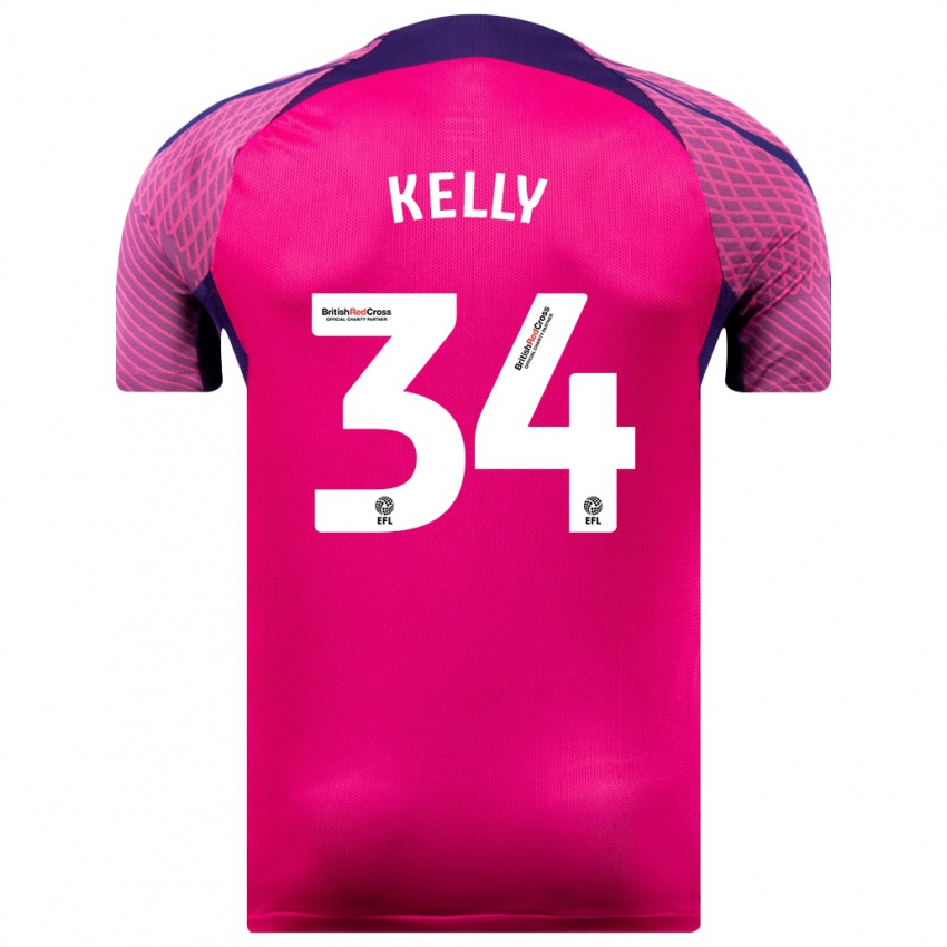 Niño Camiseta Caden Kelly #34 Morado 2ª Equipación 2023/24 La Camisa Chile