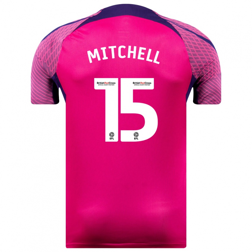 Niño Camiseta Cuba Mitchell #15 Morado 2ª Equipación 2023/24 La Camisa Chile