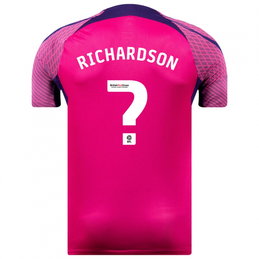 Niño Camiseta Adam Richardson #0 Morado 2ª Equipación 2023/24 La Camisa Chile