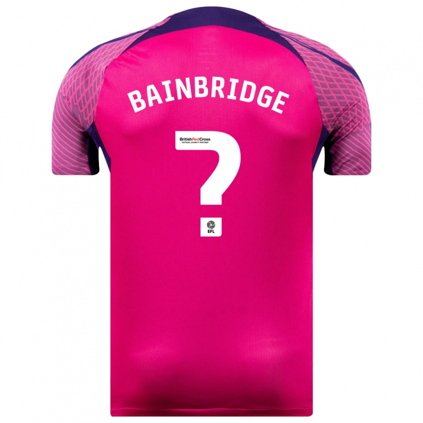 Niño Camiseta Oliver Bainbridge #0 Morado 2ª Equipación 2023/24 La Camisa Chile