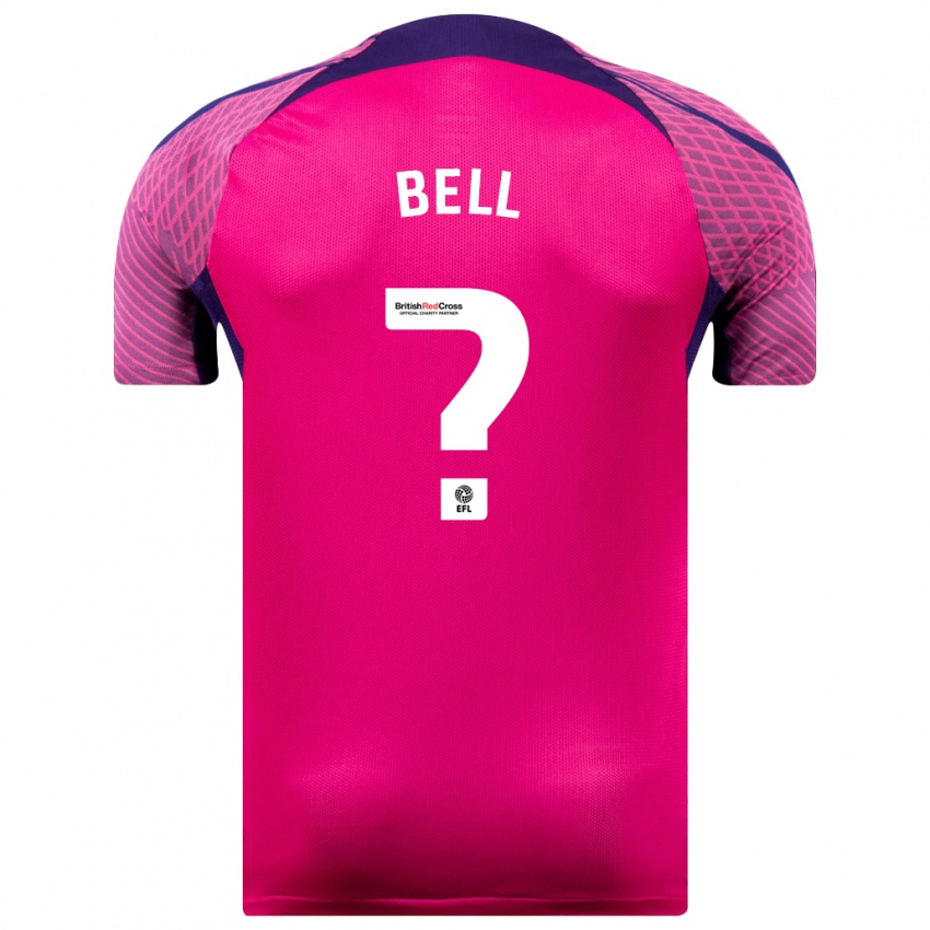 Niño Camiseta Luke Bell #0 Morado 2ª Equipación 2023/24 La Camisa Chile