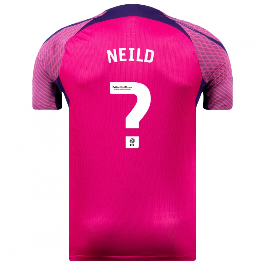 Niño Camiseta Joe Neild #0 Morado 2ª Equipación 2023/24 La Camisa Chile