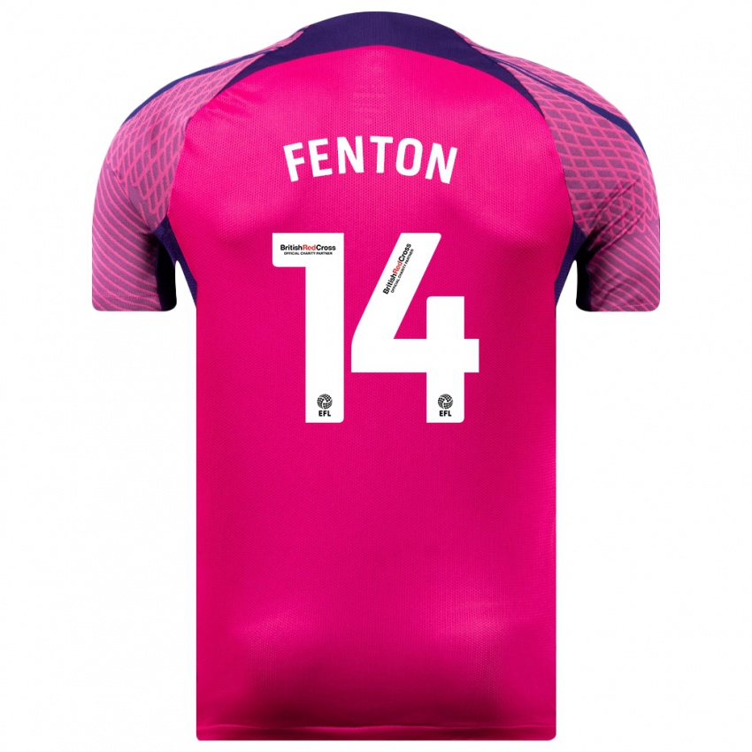 Niño Camiseta Natasha Fenton #14 Morado 2ª Equipación 2023/24 La Camisa Chile