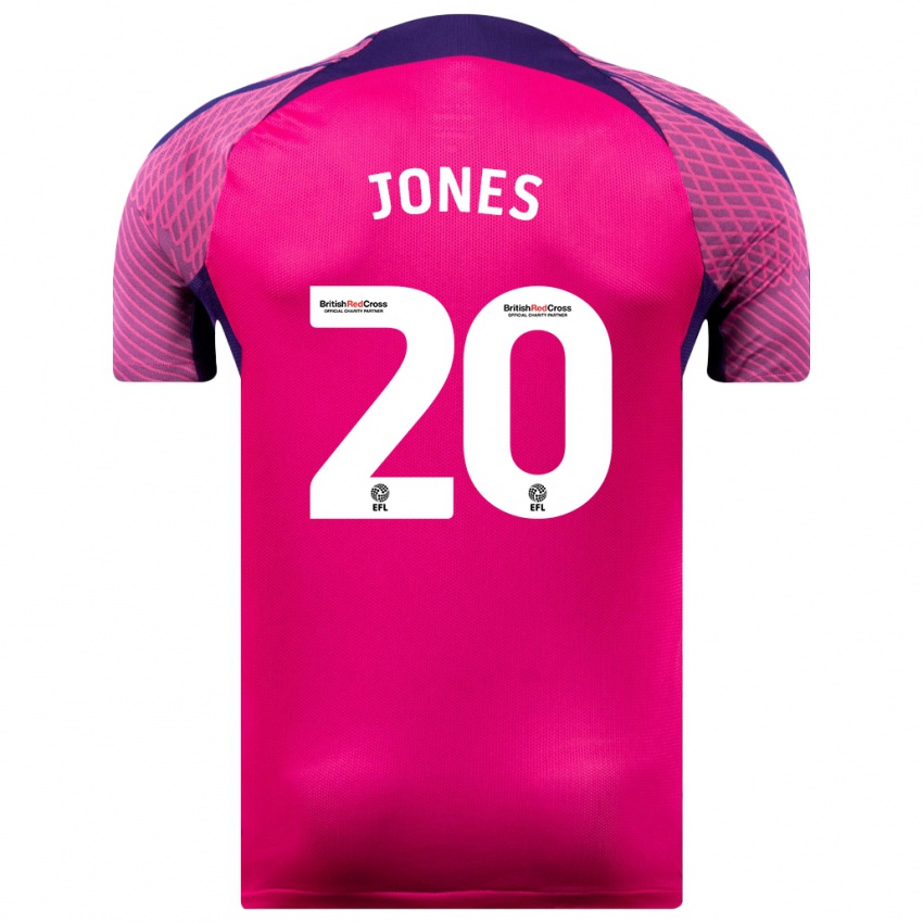 Niño Camiseta Ellen Jones #20 Morado 2ª Equipación 2023/24 La Camisa Chile