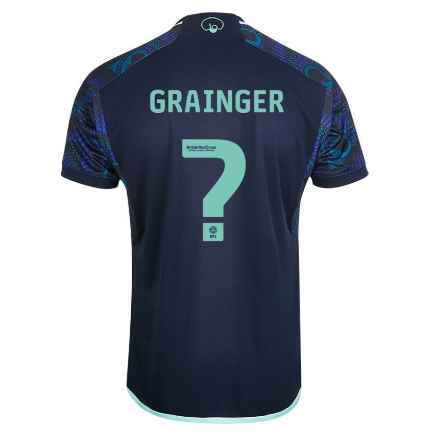 Niño Camiseta Owen Grainger #0 Azul 2ª Equipación 2023/24 La Camisa Chile