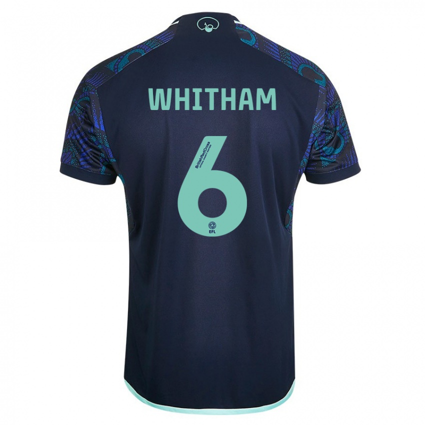 Niño Camiseta Danielle Whitham #6 Azul 2ª Equipación 2023/24 La Camisa Chile