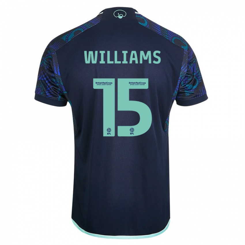Niño Camiseta Paige Williams #15 Azul 2ª Equipación 2023/24 La Camisa Chile