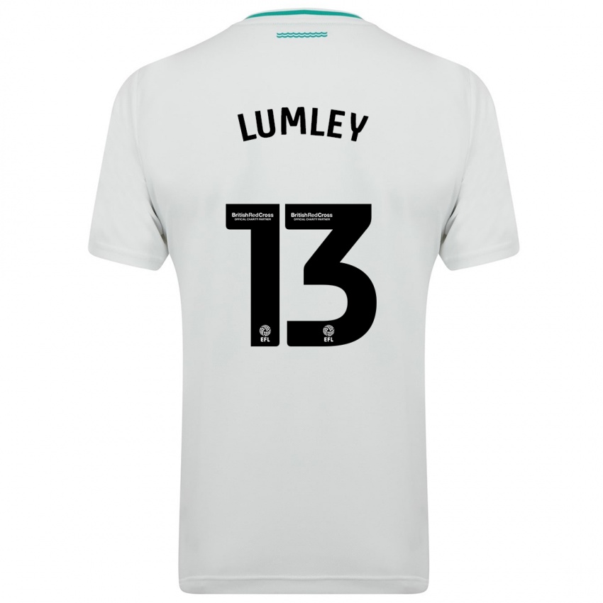 Niño Camiseta Joe Lumley #13 Blanco 2ª Equipación 2023/24 La Camisa Chile