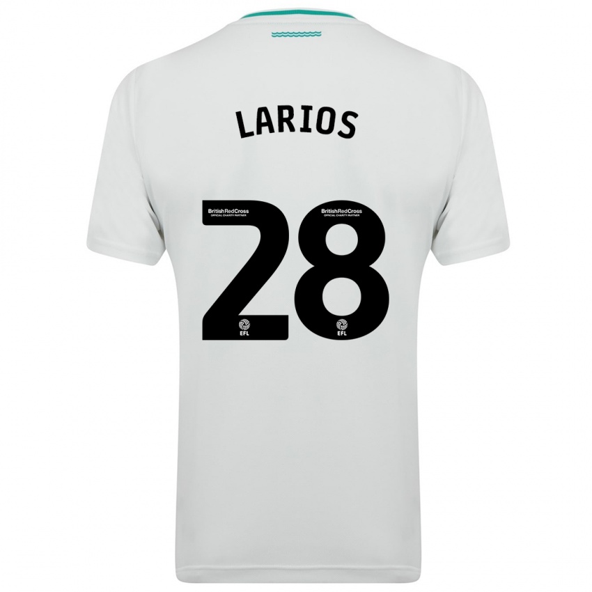 Niño Camiseta Juan Larios #28 Blanco 2ª Equipación 2023/24 La Camisa Chile