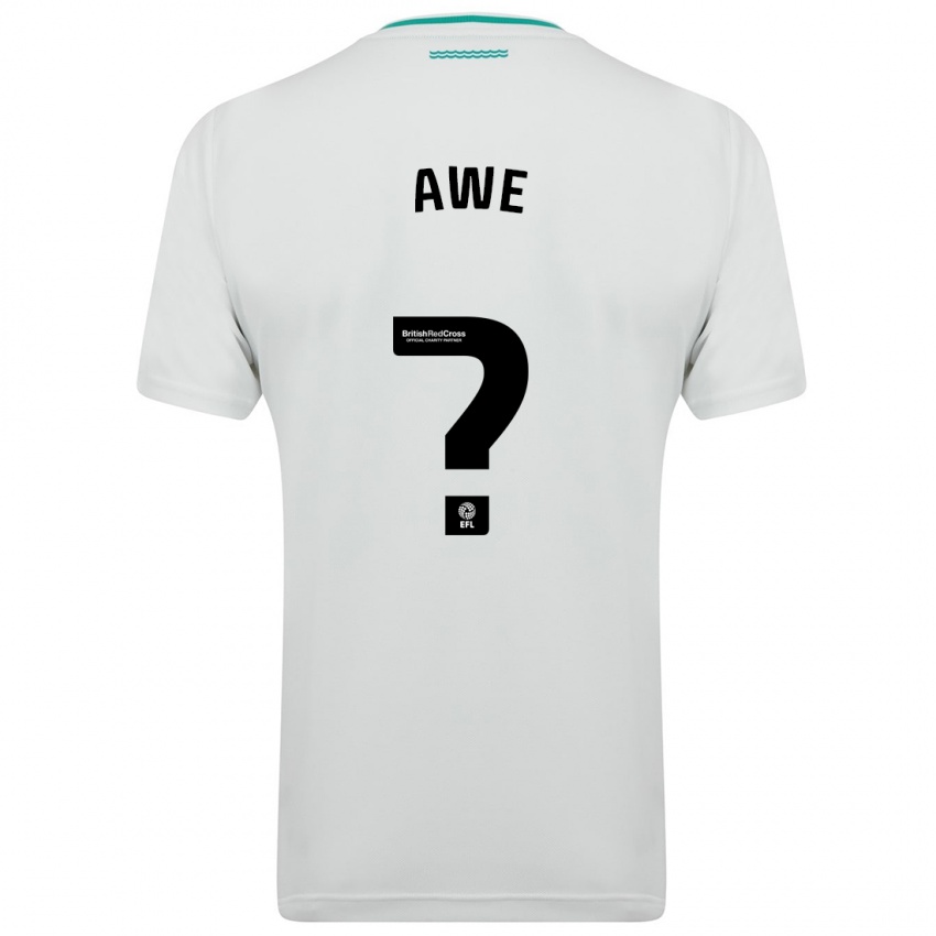Niño Camiseta Zach Awe #0 Blanco 2ª Equipación 2023/24 La Camisa Chile