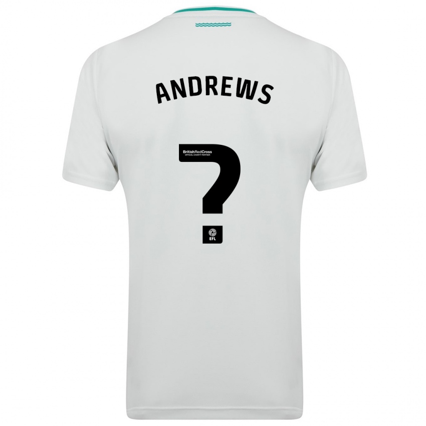 Niño Camiseta Joe Andrews #0 Blanco 2ª Equipación 2023/24 La Camisa Chile