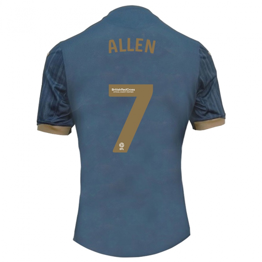 Niño Camiseta Joe Allen #7 Verde Azulado Oscuro 2ª Equipación 2023/24 La Camisa Chile