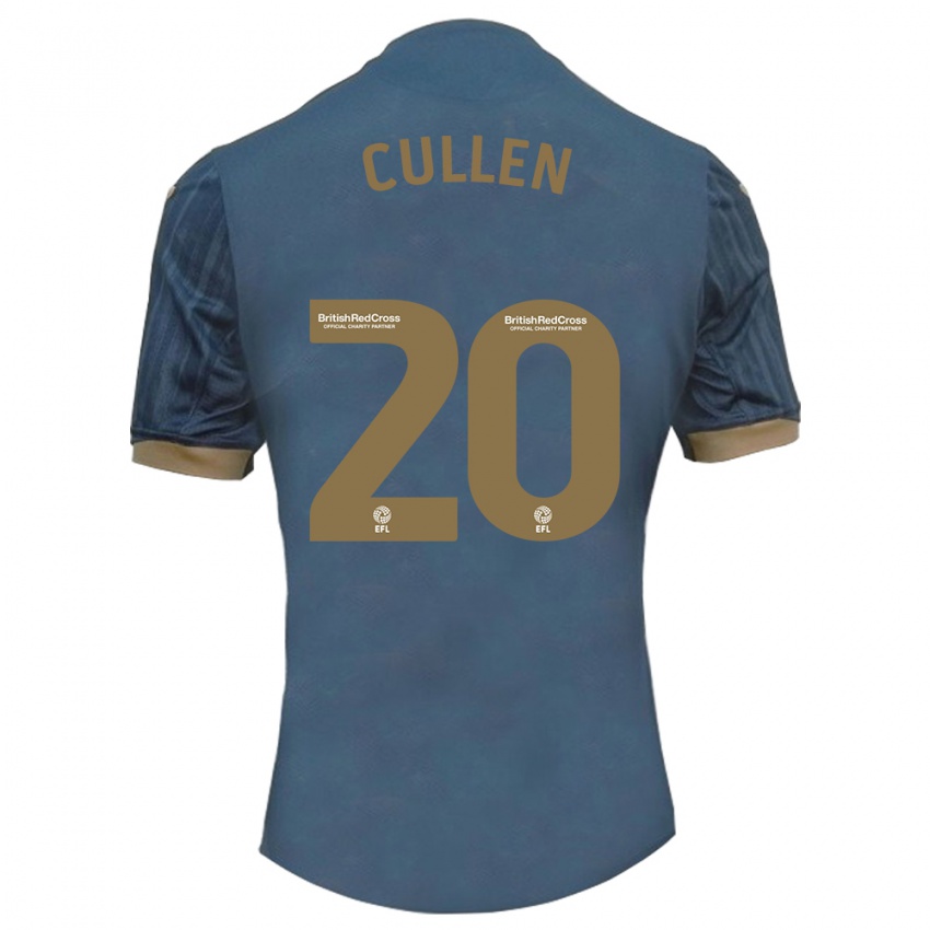 Niño Camiseta Liam Cullen #20 Verde Azulado Oscuro 2ª Equipación 2023/24 La Camisa Chile