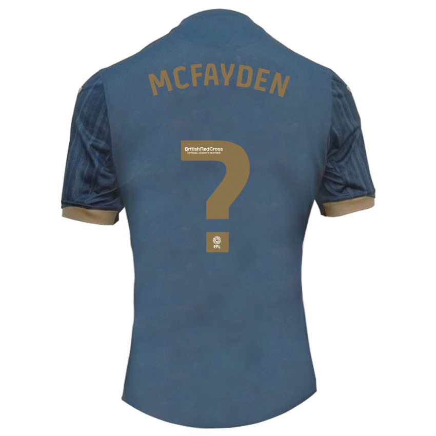 Niño Camiseta Lincoln Mcfayden #0 Verde Azulado Oscuro 2ª Equipación 2023/24 La Camisa Chile