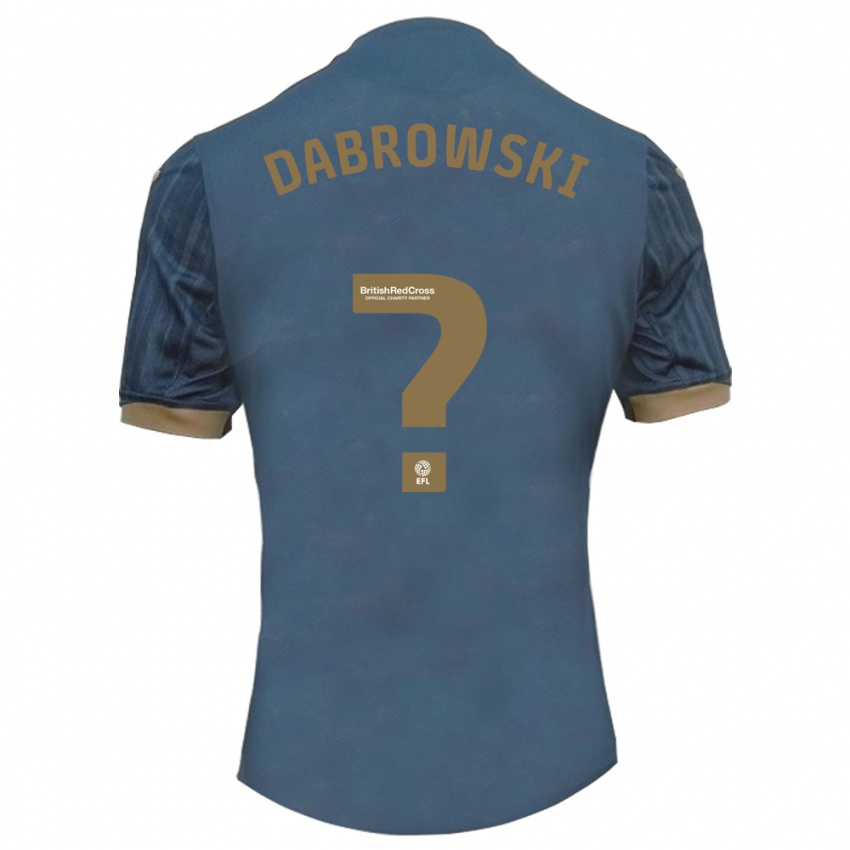 Niño Camiseta Sebastian Dabrowski #0 Verde Azulado Oscuro 2ª Equipación 2023/24 La Camisa Chile