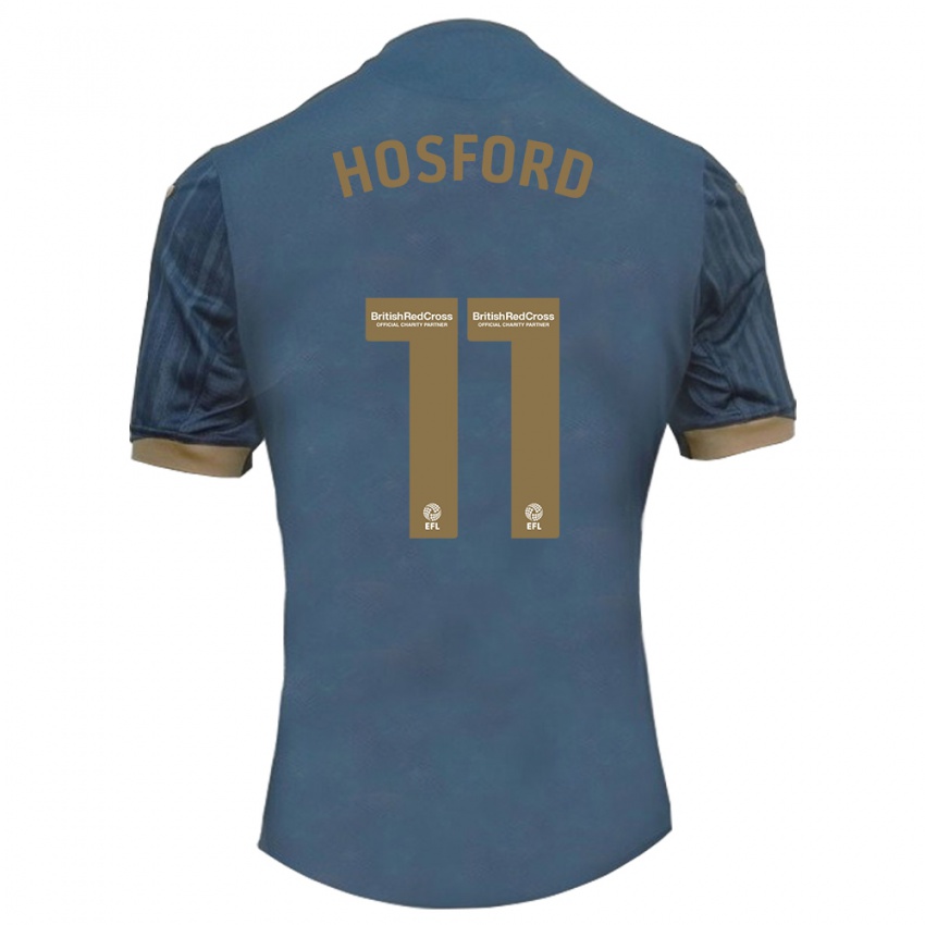 Niño Camiseta Katy Hosford #11 Verde Azulado Oscuro 2ª Equipación 2023/24 La Camisa Chile