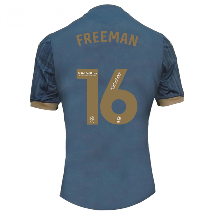 Niño Camiseta Emily Freeman #16 Verde Azulado Oscuro 2ª Equipación 2023/24 La Camisa Chile