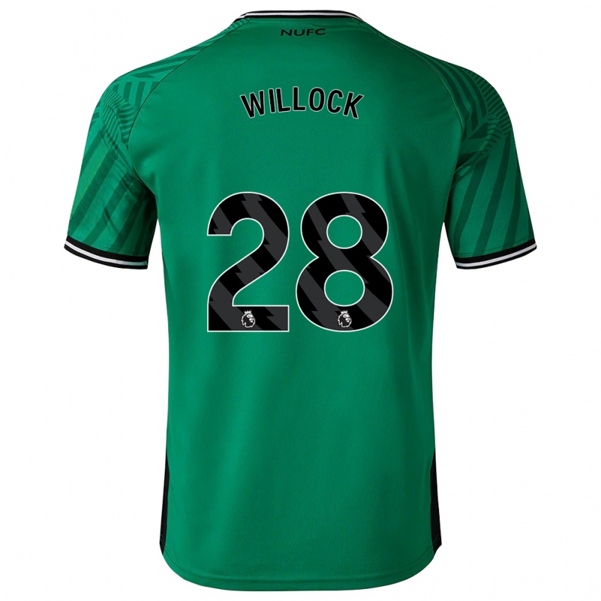 Niño Camiseta Joe Willock #28 Verde 2ª Equipación 2023/24 La Camisa Chile