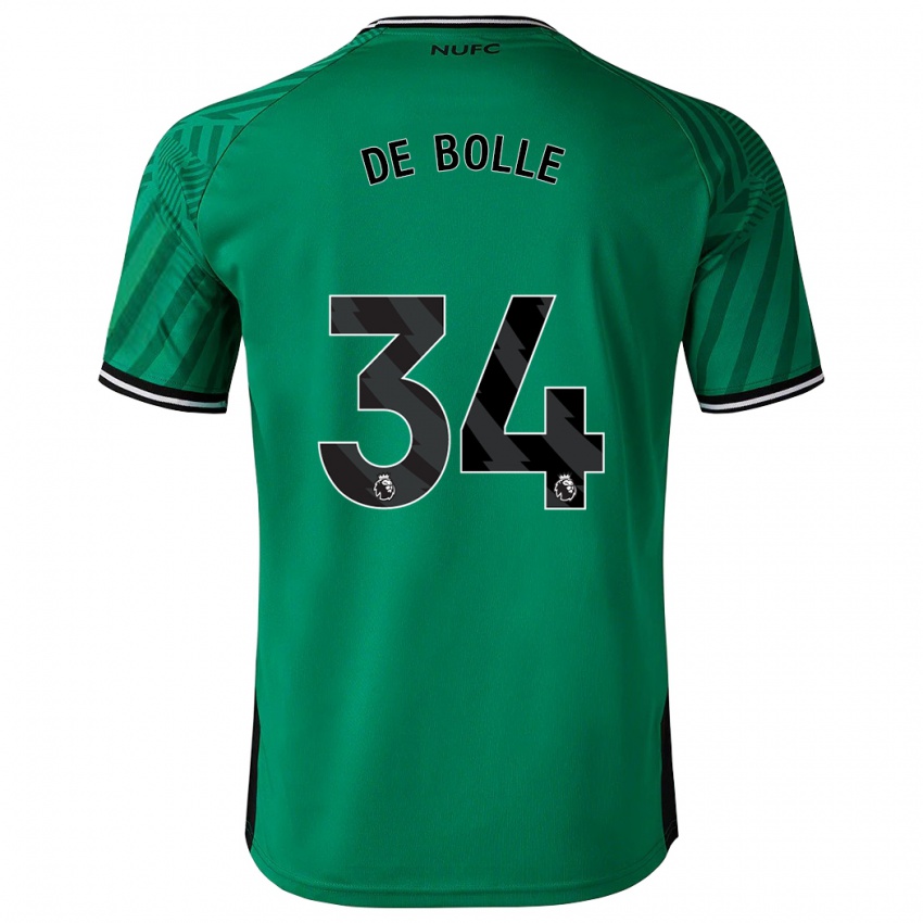 Niño Camiseta Lucas De Bolle #34 Verde 2ª Equipación 2023/24 La Camisa Chile