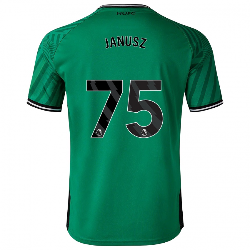 Niño Camiseta Adrian Janusz #75 Verde 2ª Equipación 2023/24 La Camisa Chile