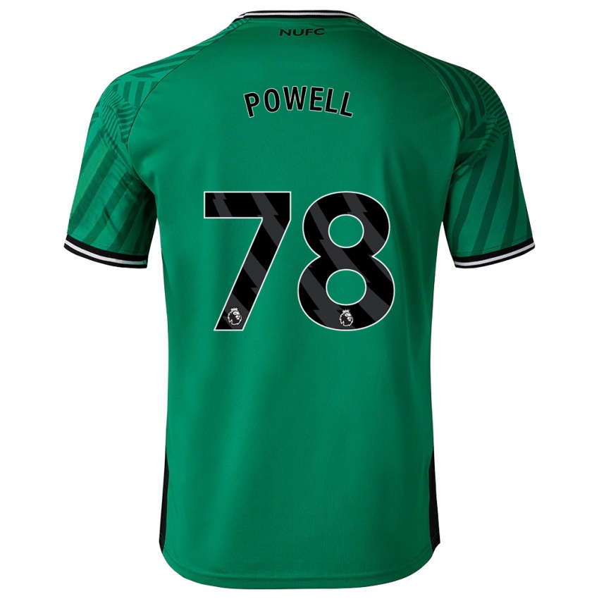 Niño Camiseta Harry Powell #78 Verde 2ª Equipación 2023/24 La Camisa Chile