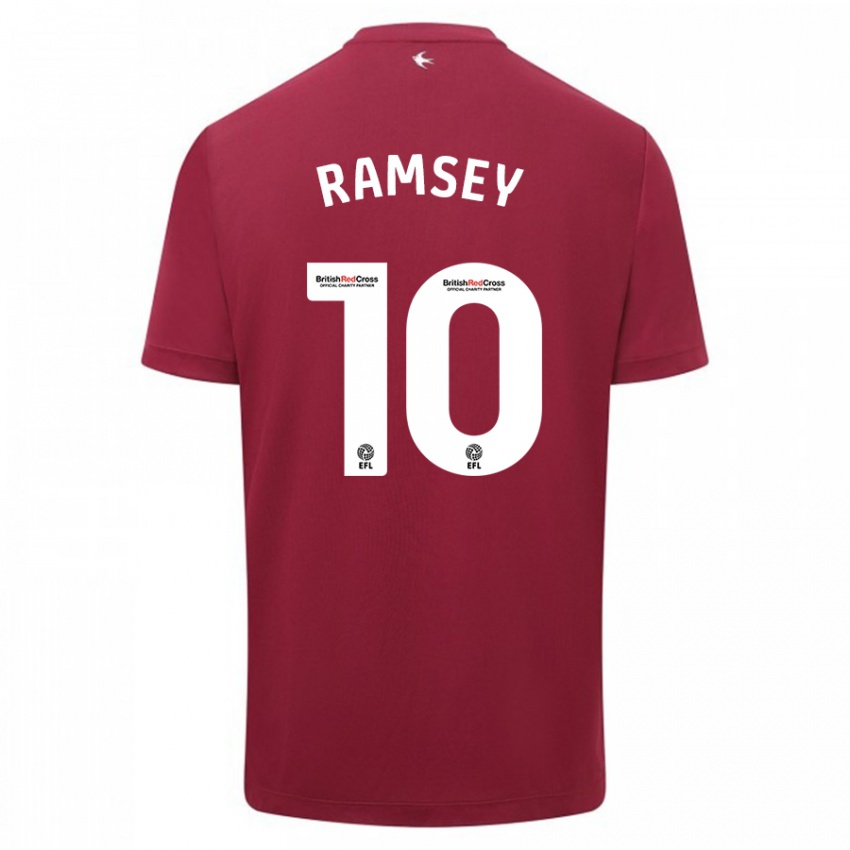 Niño Camiseta Aaron Ramsey #10 Rojo 2ª Equipación 2023/24 La Camisa Chile