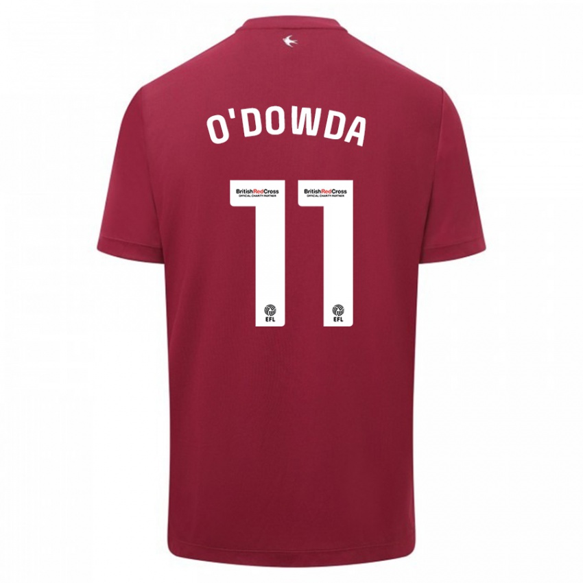 Niño Camiseta Callum O'dowda #11 Rojo 2ª Equipación 2023/24 La Camisa Chile