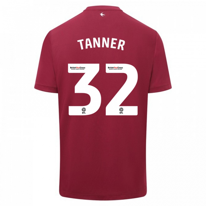 Niño Camiseta Ollie Tanner #32 Rojo 2ª Equipación 2023/24 La Camisa Chile