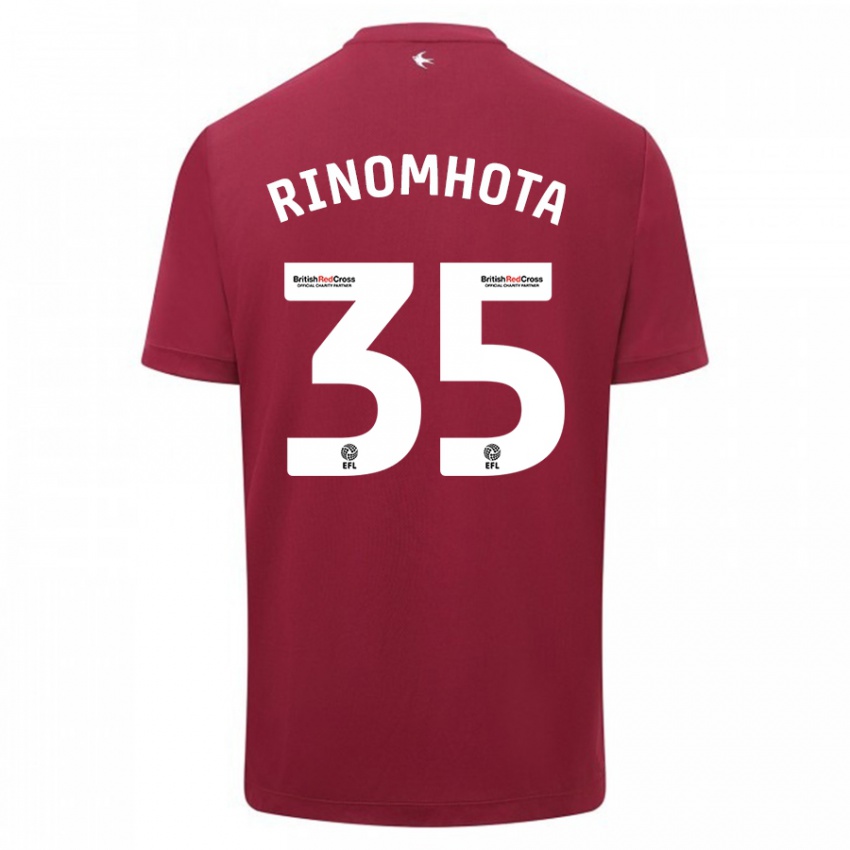 Niño Camiseta Andy Rinomhota #35 Rojo 2ª Equipación 2023/24 La Camisa Chile