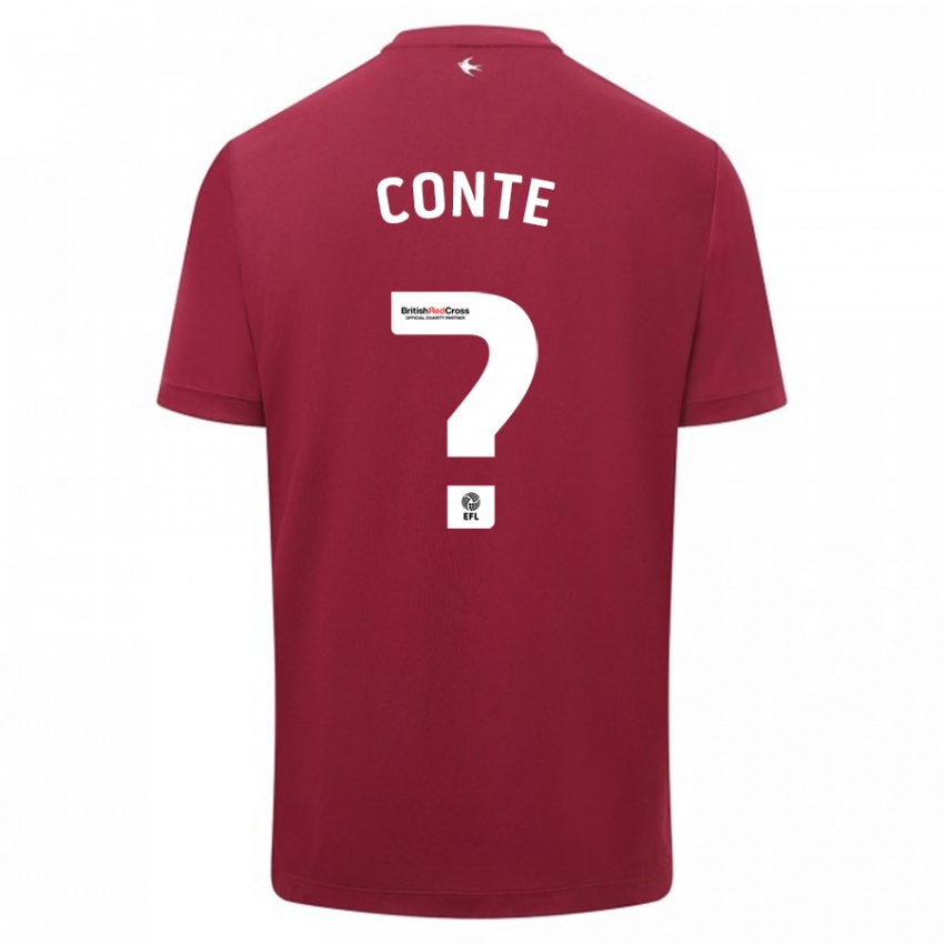 Niño Camiseta Raheem Conte #0 Rojo 2ª Equipación 2023/24 La Camisa Chile