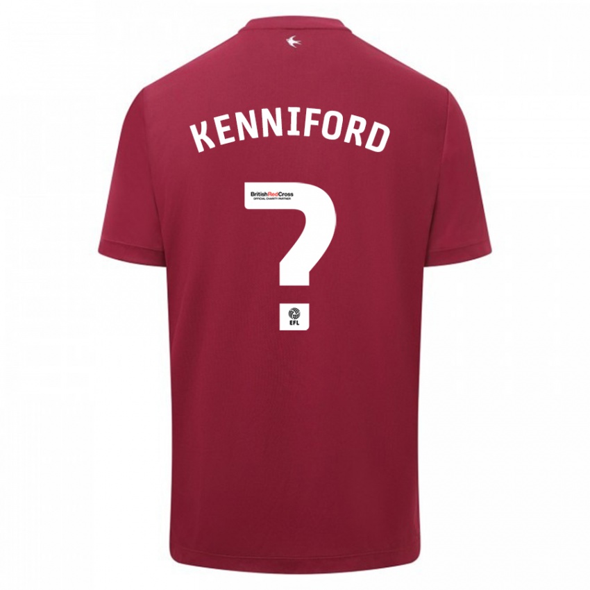 Niño Camiseta Kyle Kenniford #0 Rojo 2ª Equipación 2023/24 La Camisa Chile