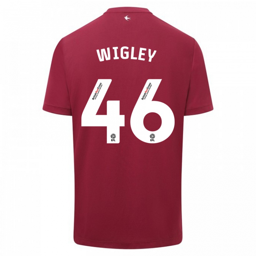 Niño Camiseta Morgan Wigley #46 Rojo 2ª Equipación 2023/24 La Camisa Chile