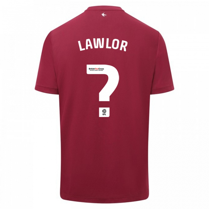 Niño Camiseta Dylan Lawlor #0 Rojo 2ª Equipación 2023/24 La Camisa Chile