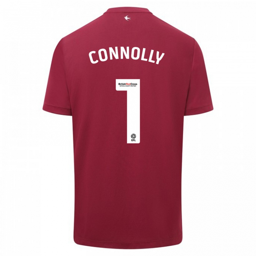 Niño Camiseta Daisy Connolly #1 Rojo 2ª Equipación 2023/24 La Camisa Chile